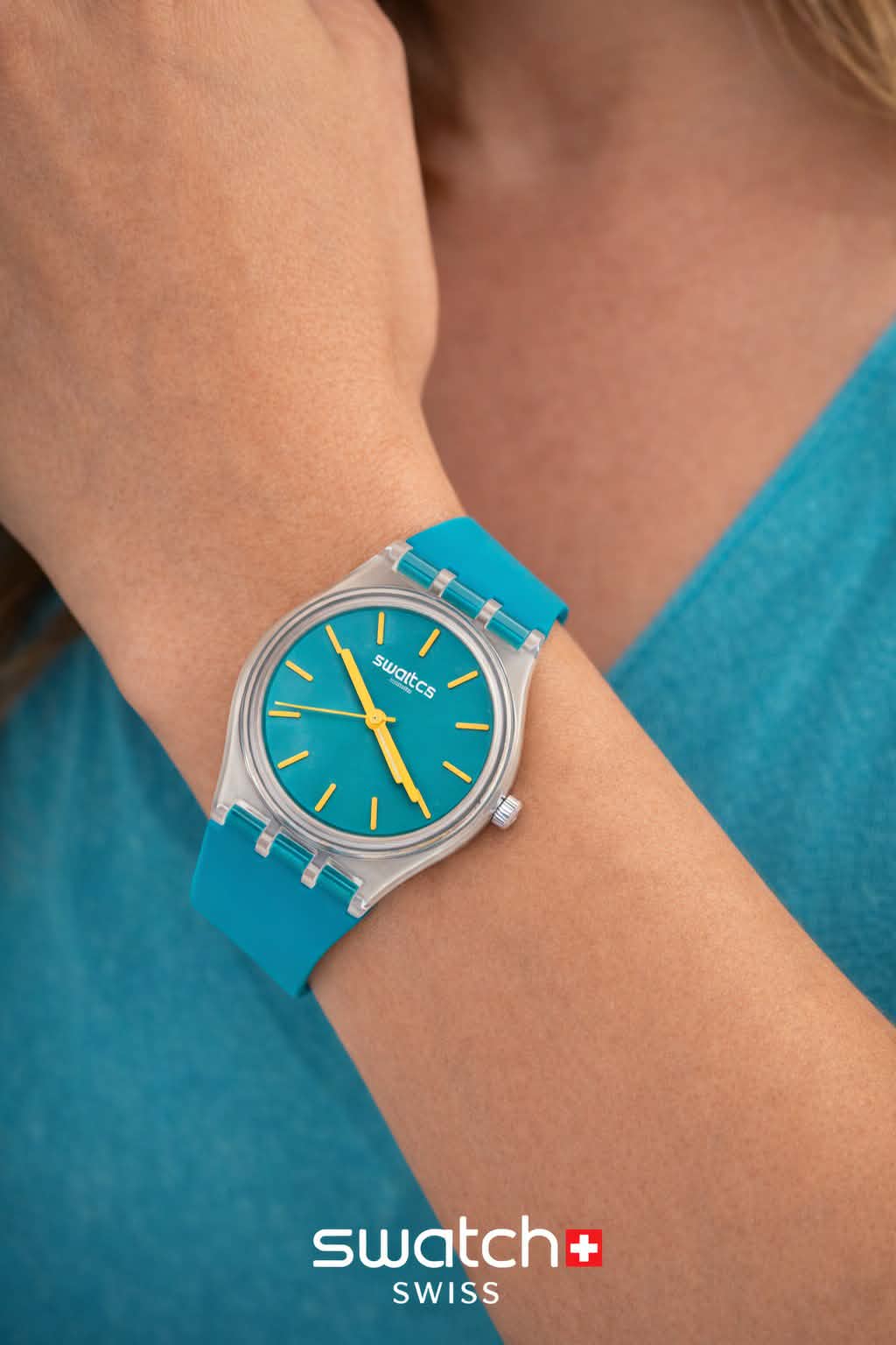 Swatch Blue Away quartz