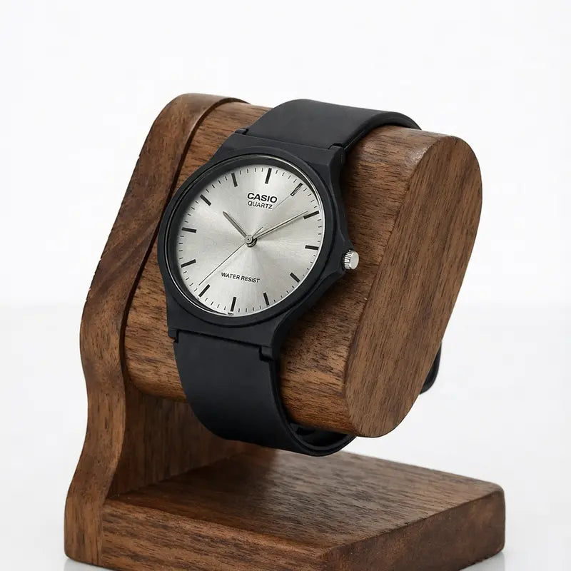 Casio MQ-24 Black with White Dial