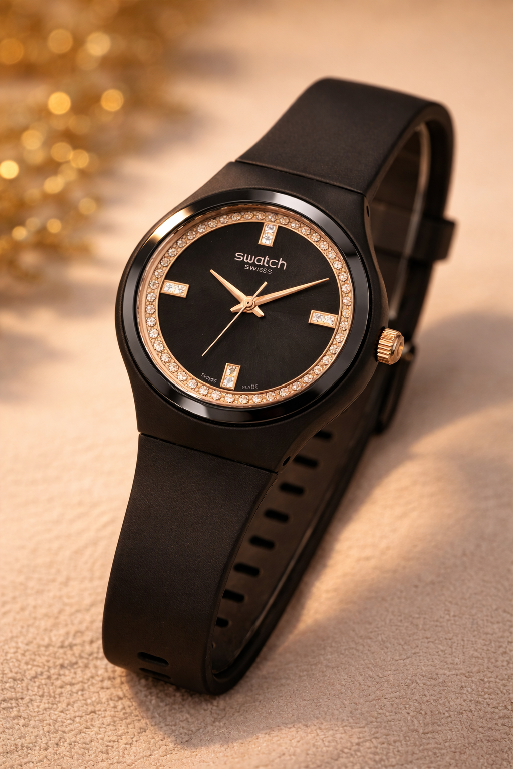 Swatch Midnight Crystal Noir