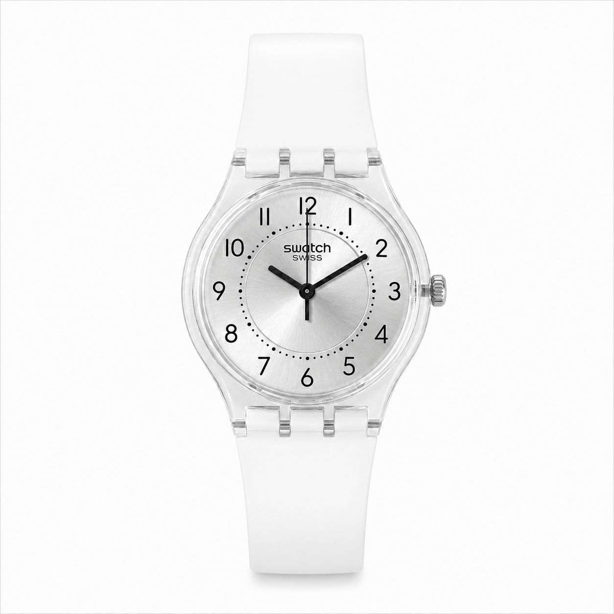 Montre tendance silicone blanche – Style Swatch