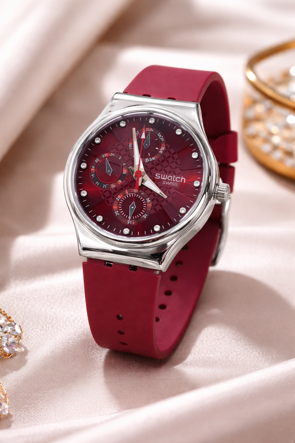 Swatch Rouge Chronographe Raffiné