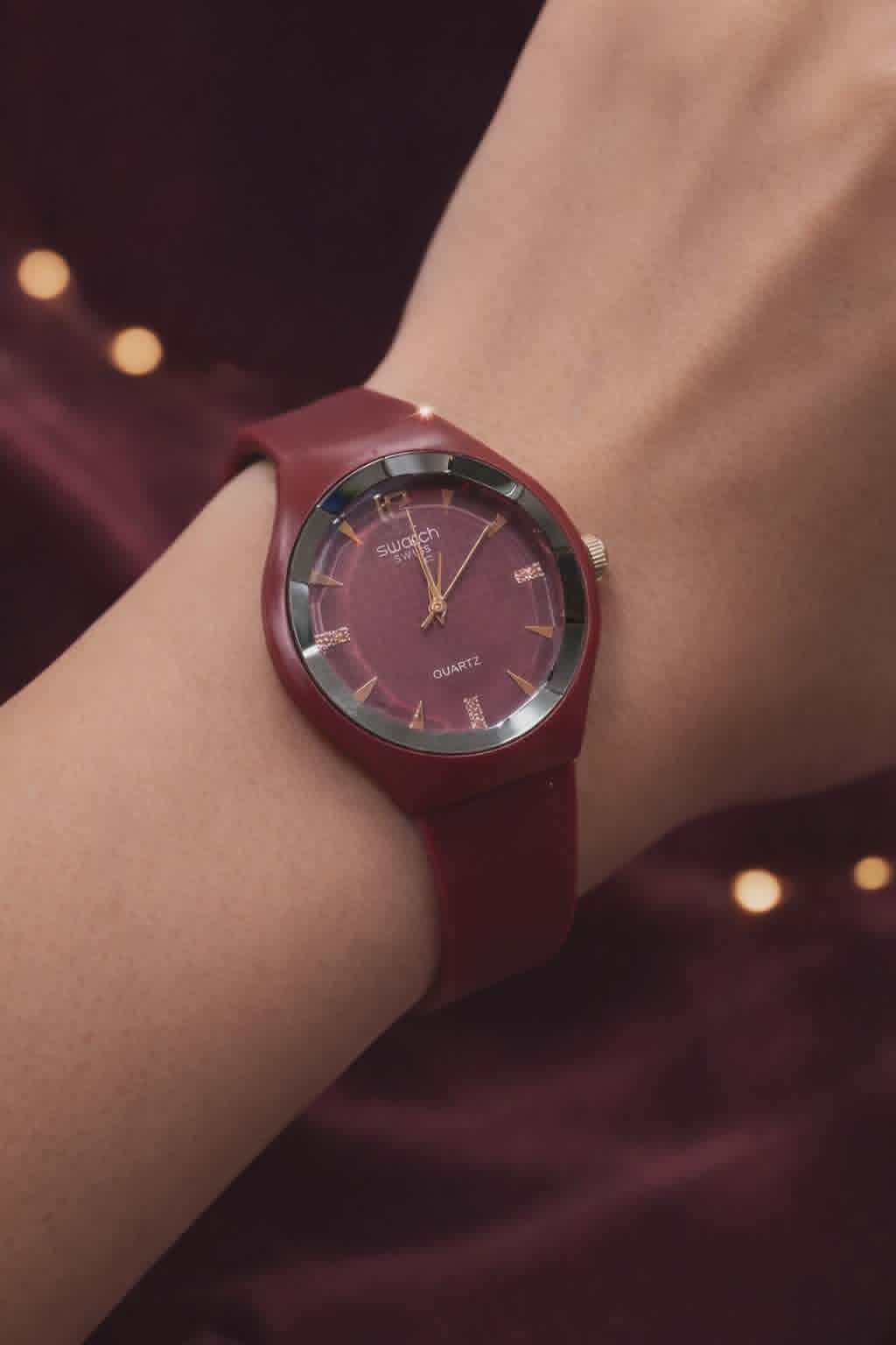 Swatch Bordeaux Élégance