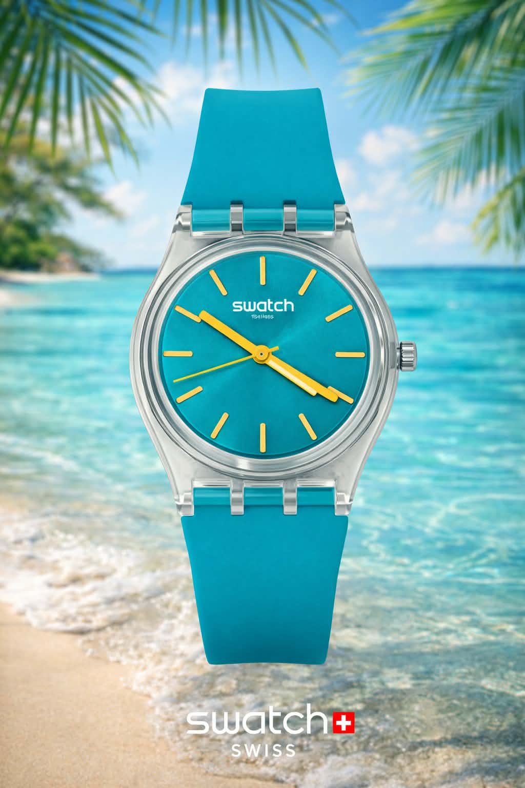 Swatch Blue Away quartz