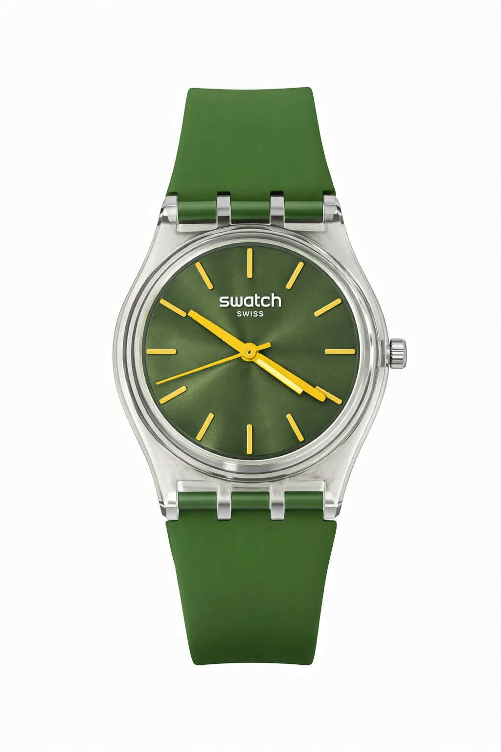 Swatch Green Minimal Swiss Watch