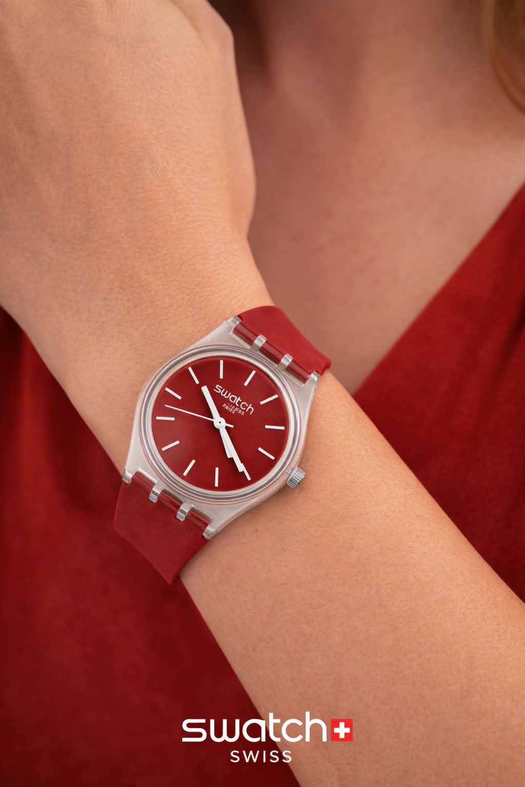 Swatch Polared SUOK717 red