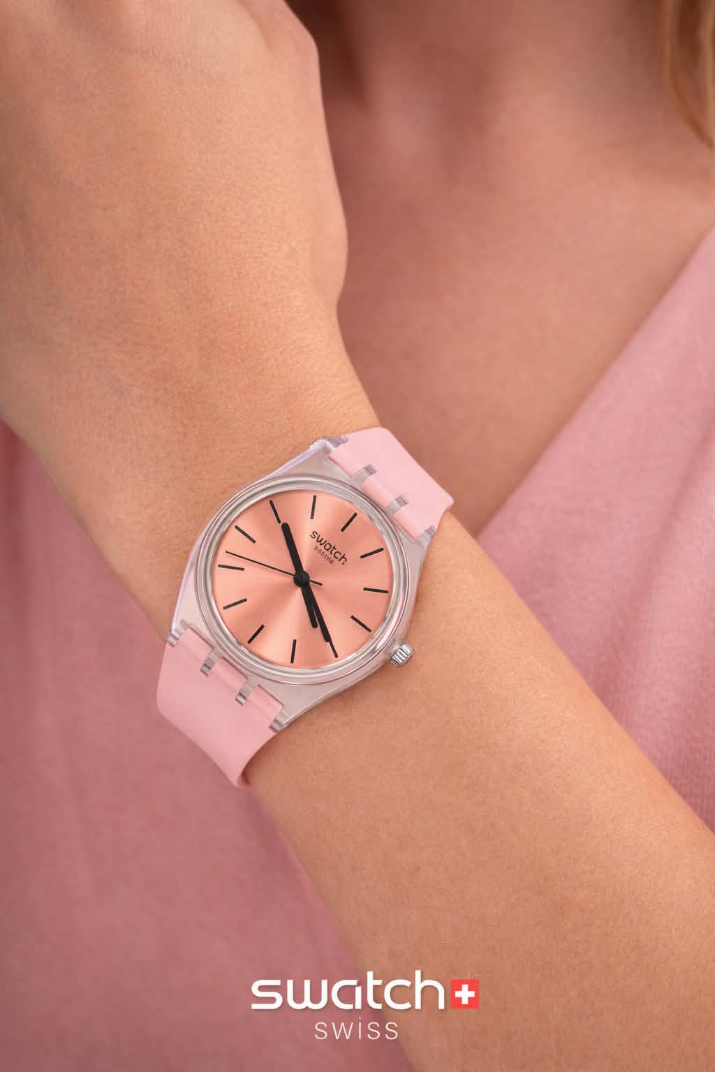 Swatch Lady Sonnenaufgang (LK380) quartz pink